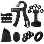 5 in 1 grip strength trainer kit &electrionic hand grip strengther